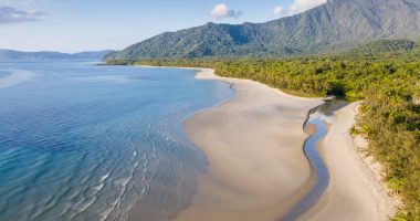 Beach in the Daintree area of north Queensland