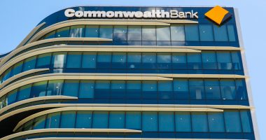 Office building with the Commonwealth Bank logo