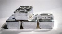 A pile of bullion bars including platinum and palladium