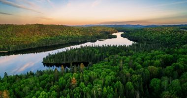 River landscape in Quebec