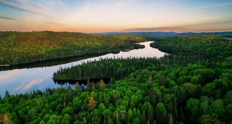 River landscape in Quebec