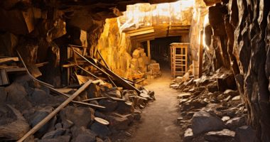 Image of an abandoned gold mine