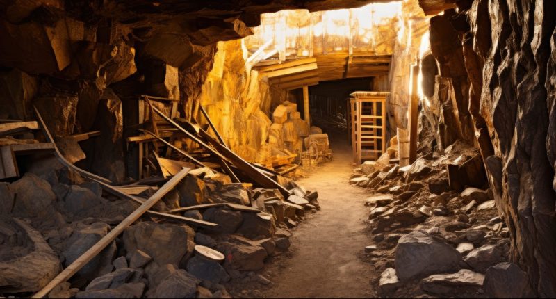 Image of an abandoned gold mine