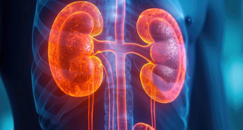 AI image of a scan on kidneys