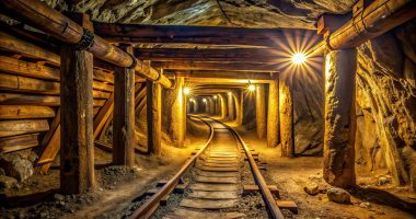 Image of a historic underground mine