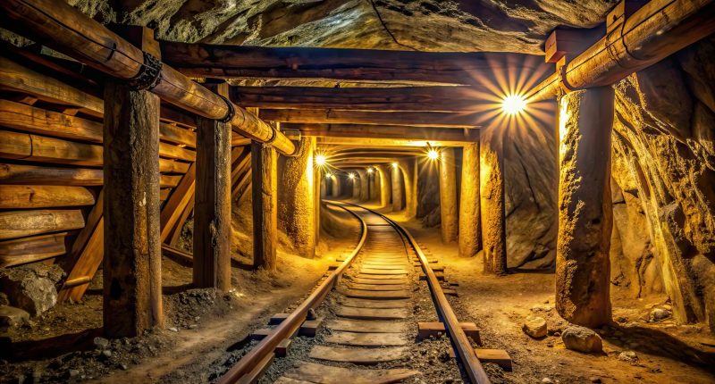 Image of a historic underground mine