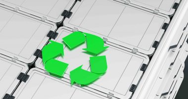 EV battery recycling concept