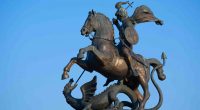 St George statue Moscow