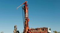 Drill rig in Australian outback