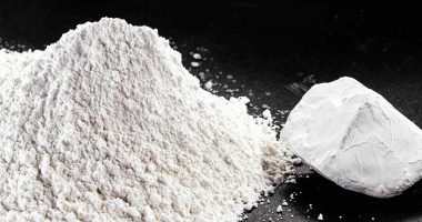 Kaolin in powder form