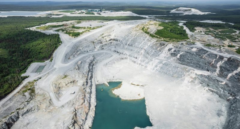 Sayona Mining's lithium mine in Quebec.