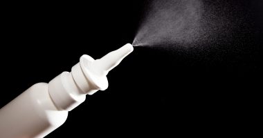 Close up of a nasal spray