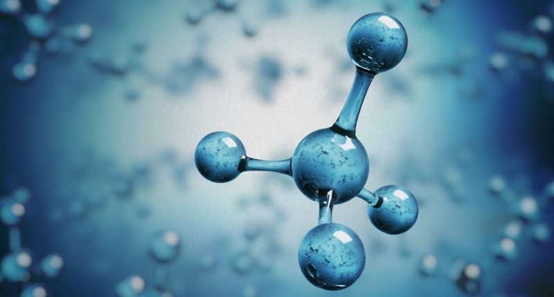 Methane molecules