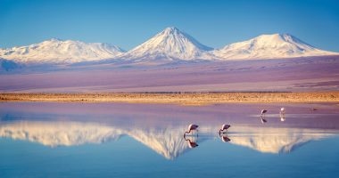 Andes mountains and Chilean landscape