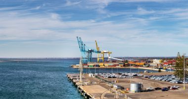 Panoramic view of Port Adelaide