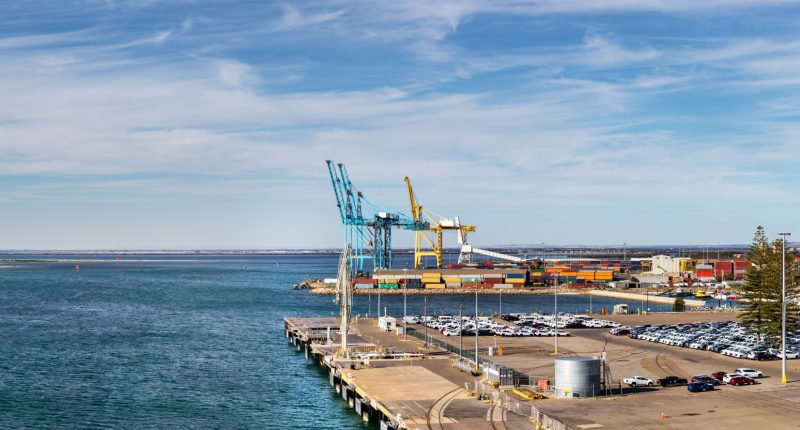 Panoramic view of Port Adelaide