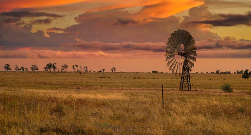 Rural sunset