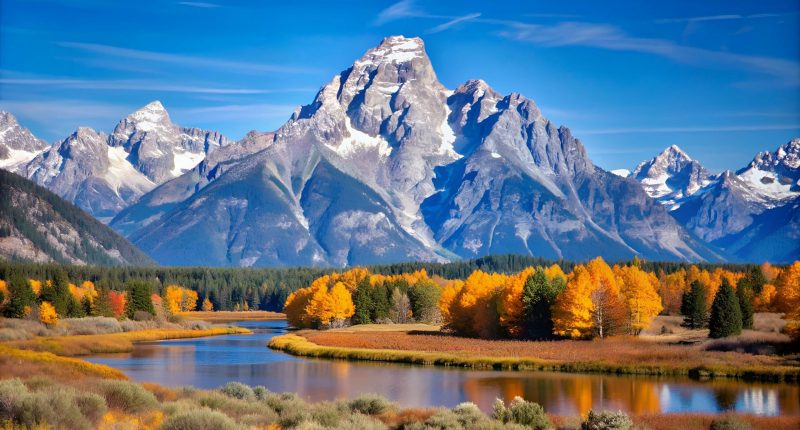 AI image of mountain range in Wyoming