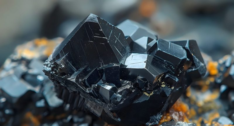 Magnetite crystals