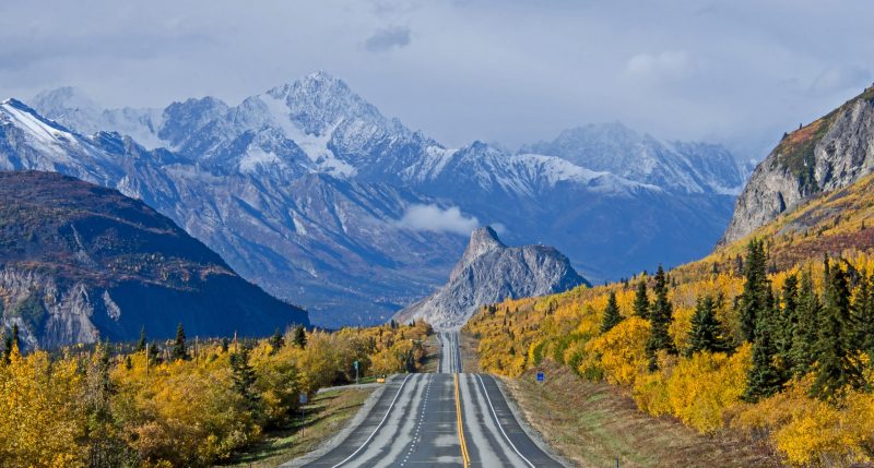 Glenn Highway in Alaska