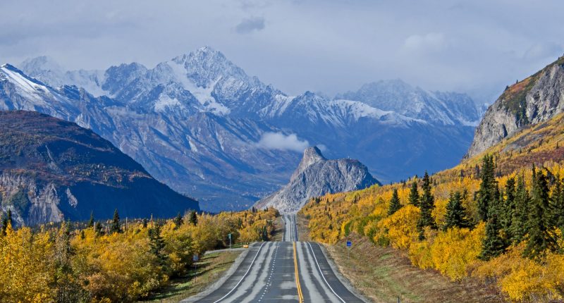 Glenn Highway in Alaska