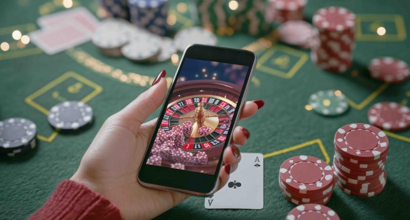 Phone gambling concept