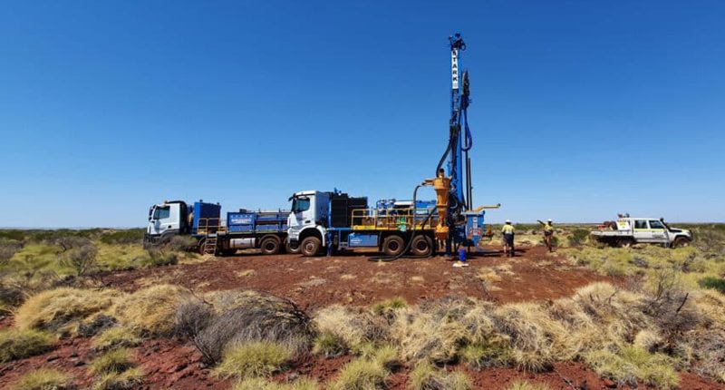 Mining work at CZR Resources' for-sale Robe Mesa iron ore project.