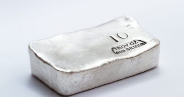 Poured silver bar