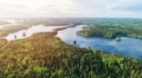 Lake system in Finland