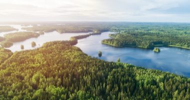 Lake system in Finland