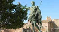 Bronze statue of Augustus in Rome