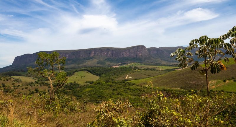 Landscape of Minas Gerais in Brazil