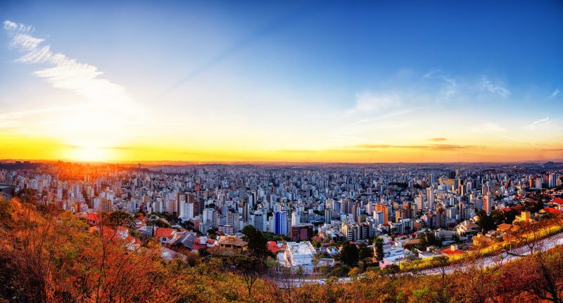 Panorama of a Belo Horizone in Minas Gerais