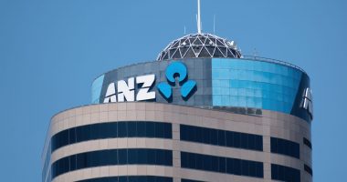 ANZ logo on a building in Auckland