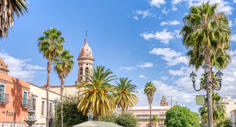 Historical centre of Durango in Mexico