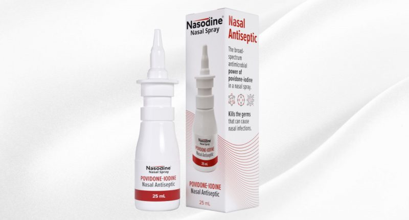 Image of the Nasodine nasal spray product