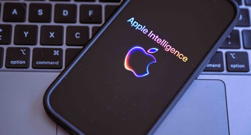 Apple Intelligence on an iPhone