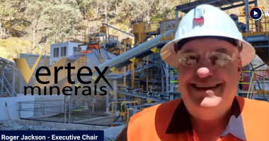 Vertex Minerals Executive Chair Roger Jackson on site at the Reward Gold Mine