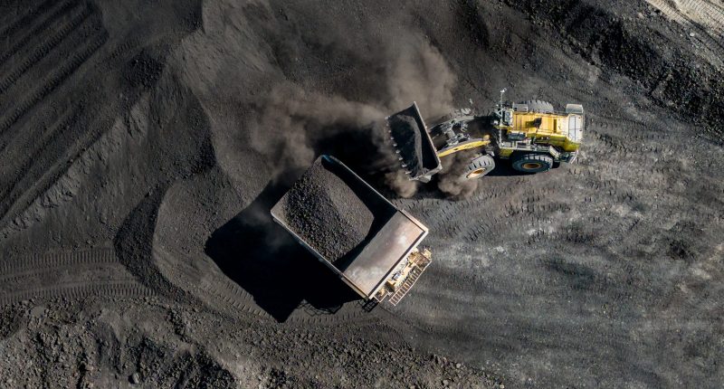 The New Acland coal mine being worked on by New Hope.