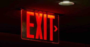 Exit sign