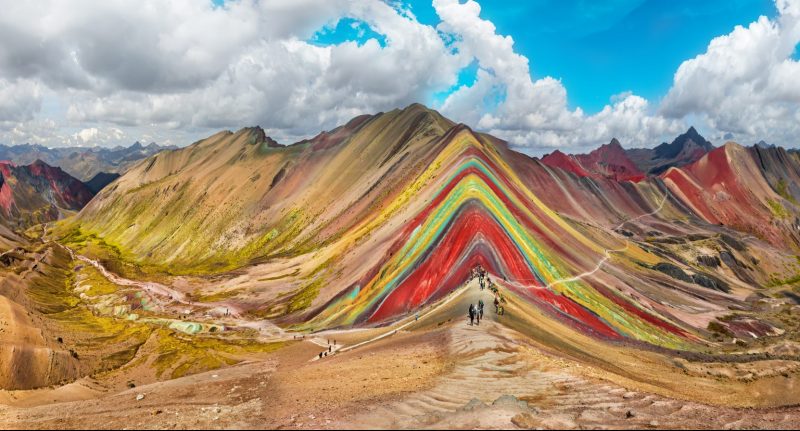 Hiking scene in Peru
