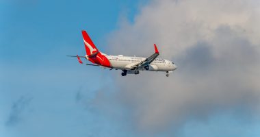 A Qantas aeroplane