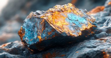 Vibrant copper ore