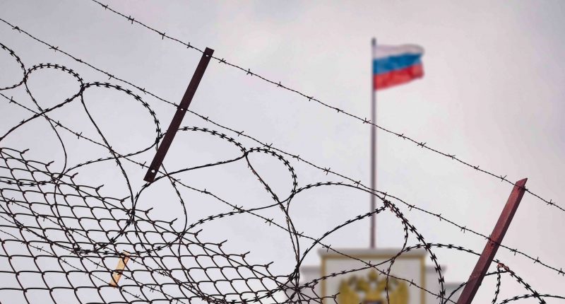 Russia sanctions concept