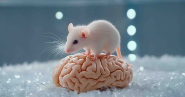 Rat brain study concept