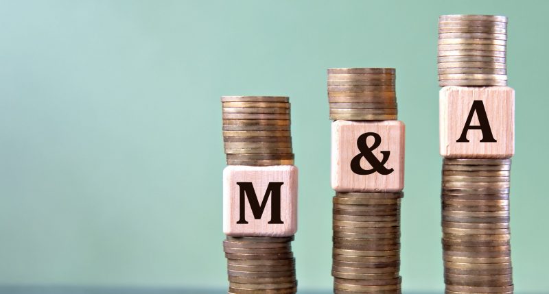 Image of coins with M and A notes