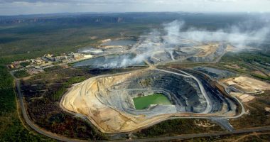 The Ranger Uranium Mine as seen from above.