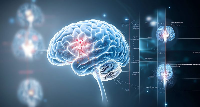 3D illustration of the human brain