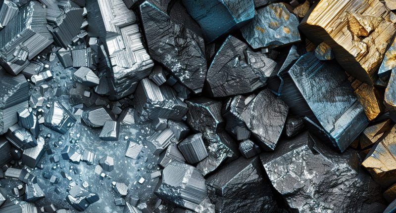 Mineral samples used in lithium-ion batteries