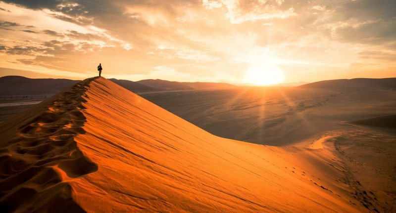 Sunrise in Namibia